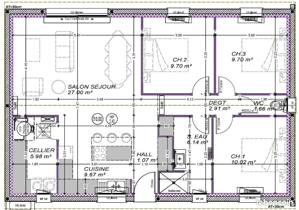 Maison à vendre, 85m², Bergerac