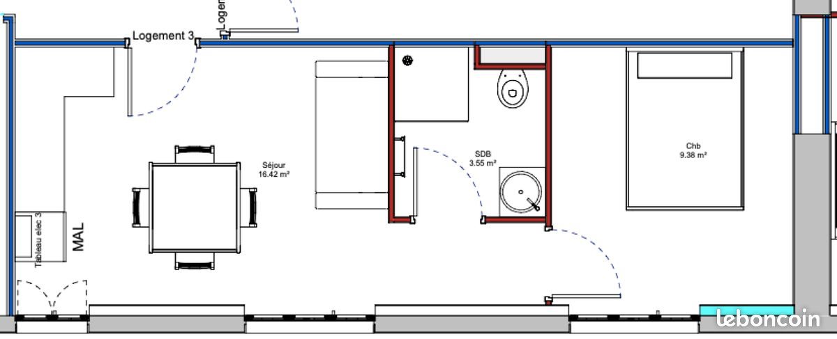 Appartement à vendre, 30m², Frasne