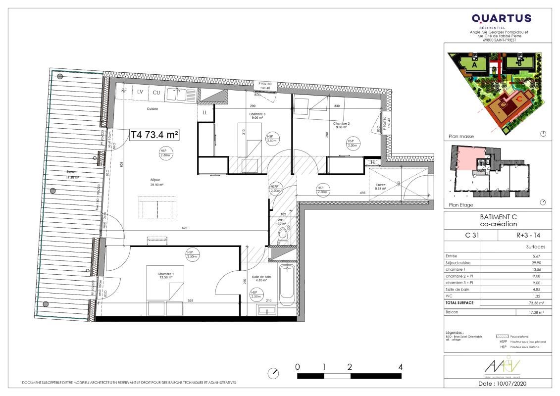 Appartement à vendre, 73m², Saint-Priest