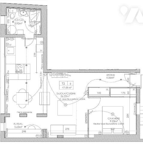 Appartement à vendre, 47m², Talence