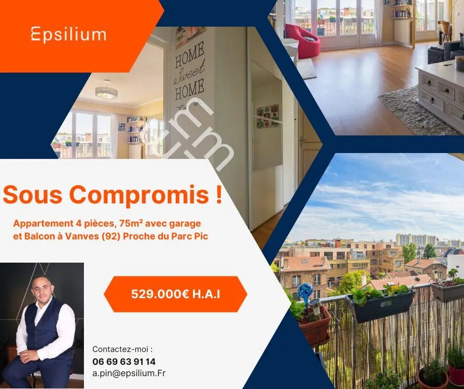 Appartement à vendre, 75m², Vanves