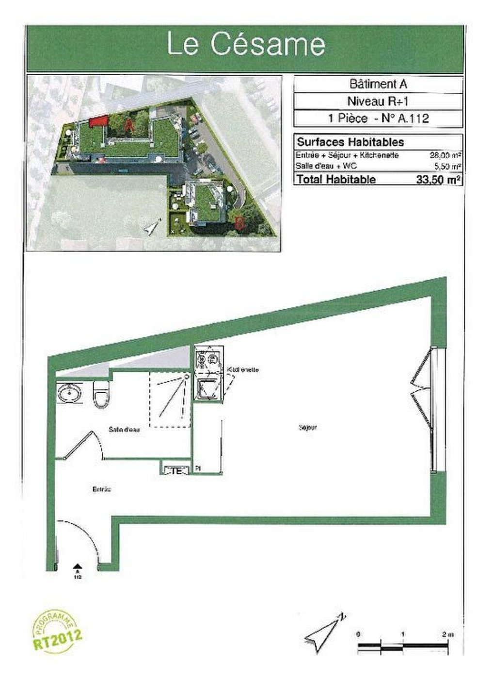 Appartement à louer, 33m², Livry-Gargan
