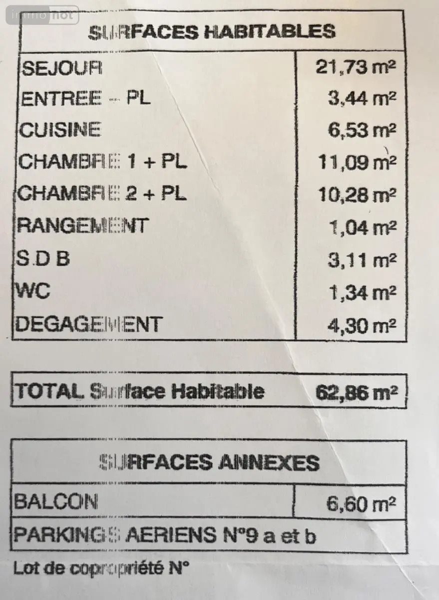 Appartement à vendre, 63m², Fismes