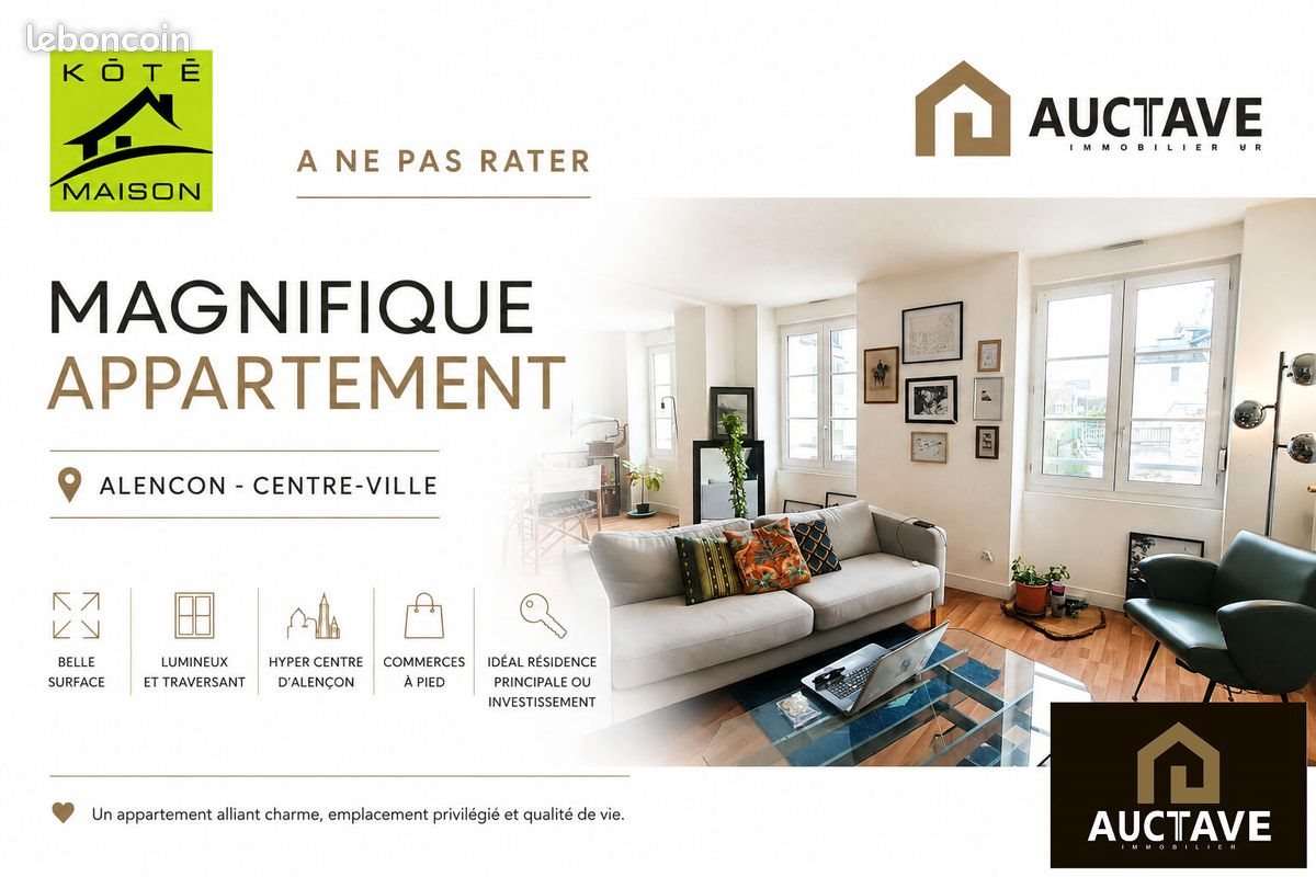 Appartement à vendre, 84m², Alençon