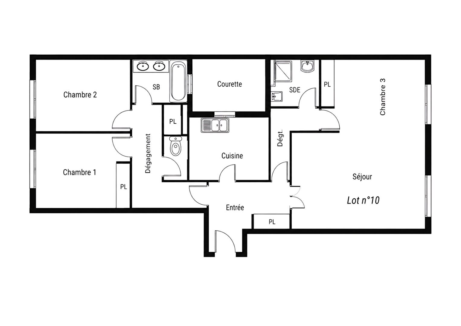Appartement à vendre, 95m², Courbevoie