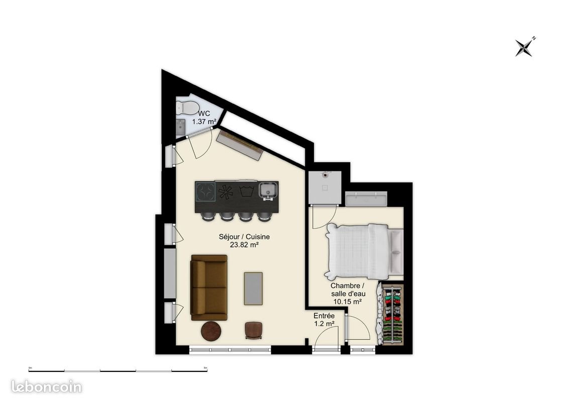 Appartement à vendre, 37m², Toulouse