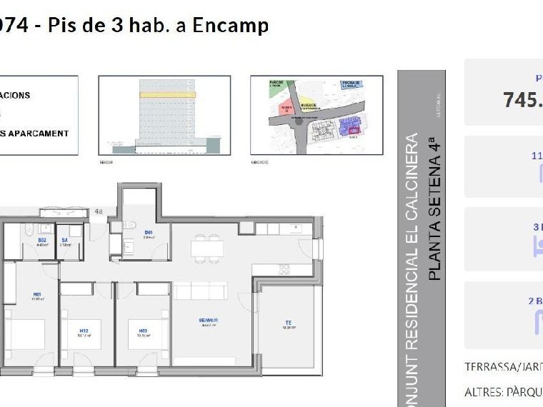Piso de 3 habitaciones en venta en Encamp · 58 de 60