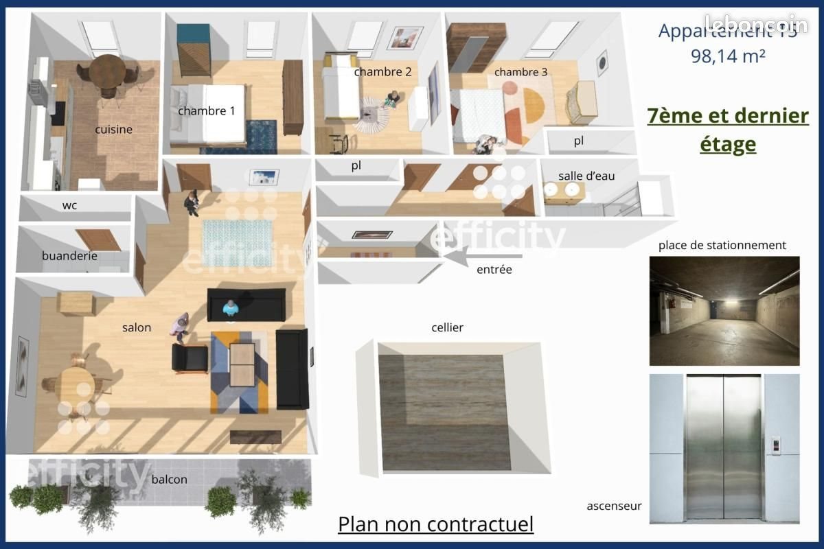 Appartement à vendre, 98m², Rennes