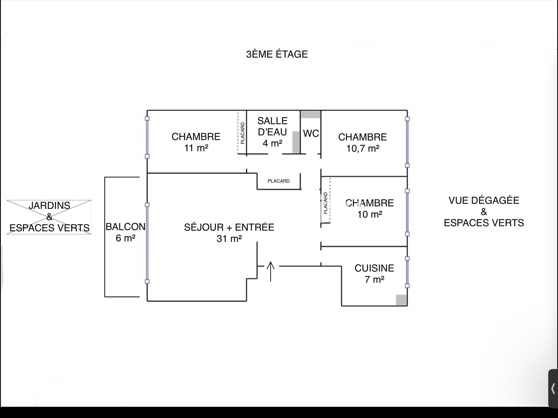 Appartement à vendre, 85m², Châtillon