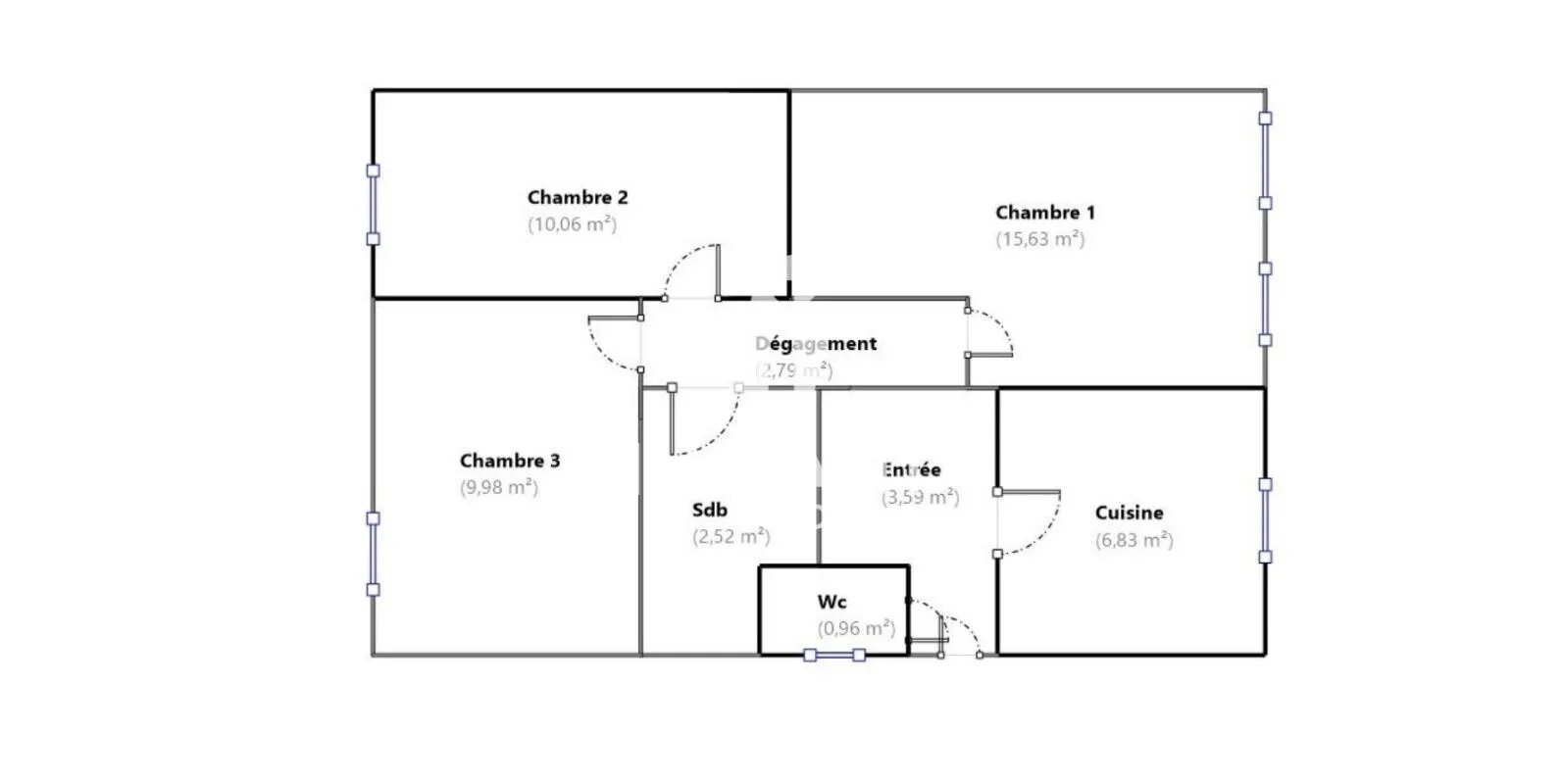 Appartement à vendre, 52m², Créteil