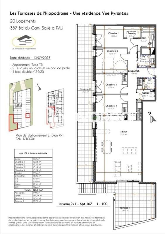 Appartement à vendre, 125m², Pau