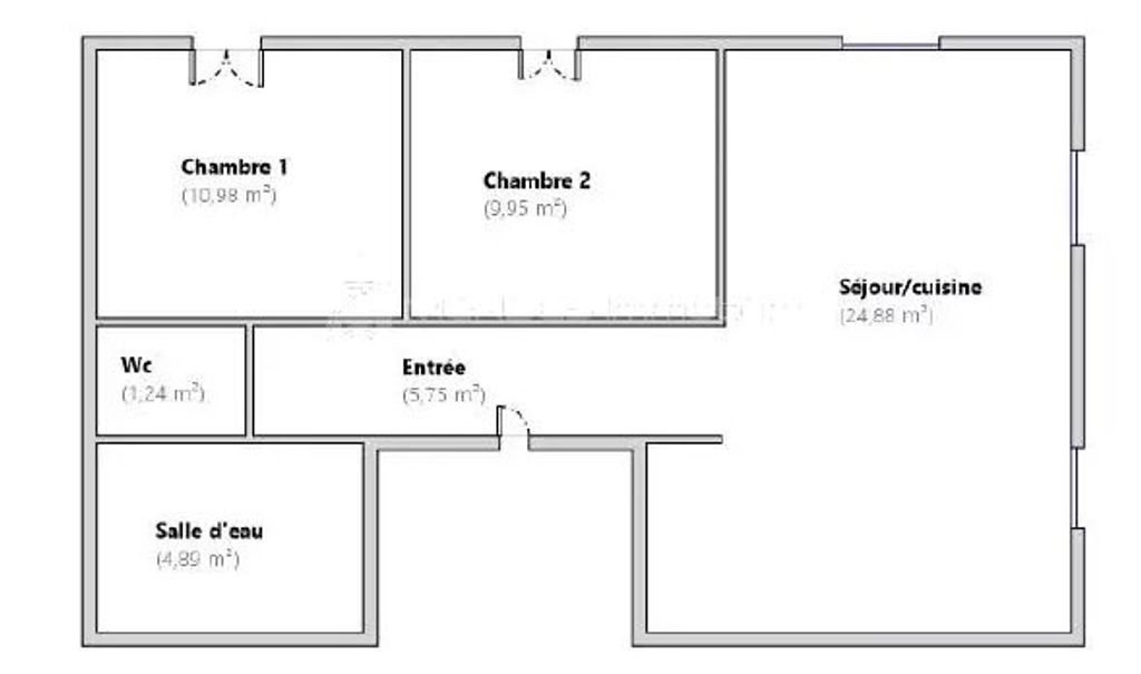 Appartement à vendre, 58m², La Turbie