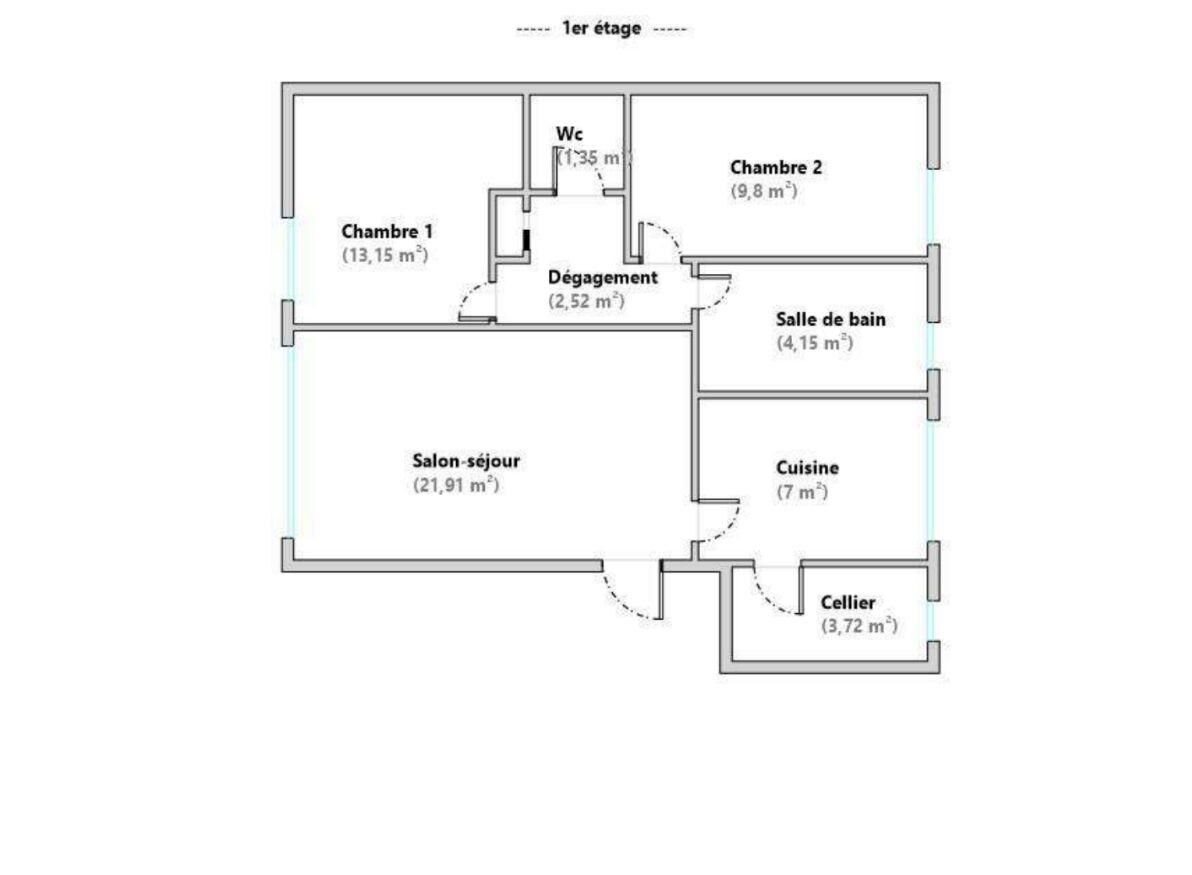 Appartement à louer, 61m², Lagny-sur-Marne