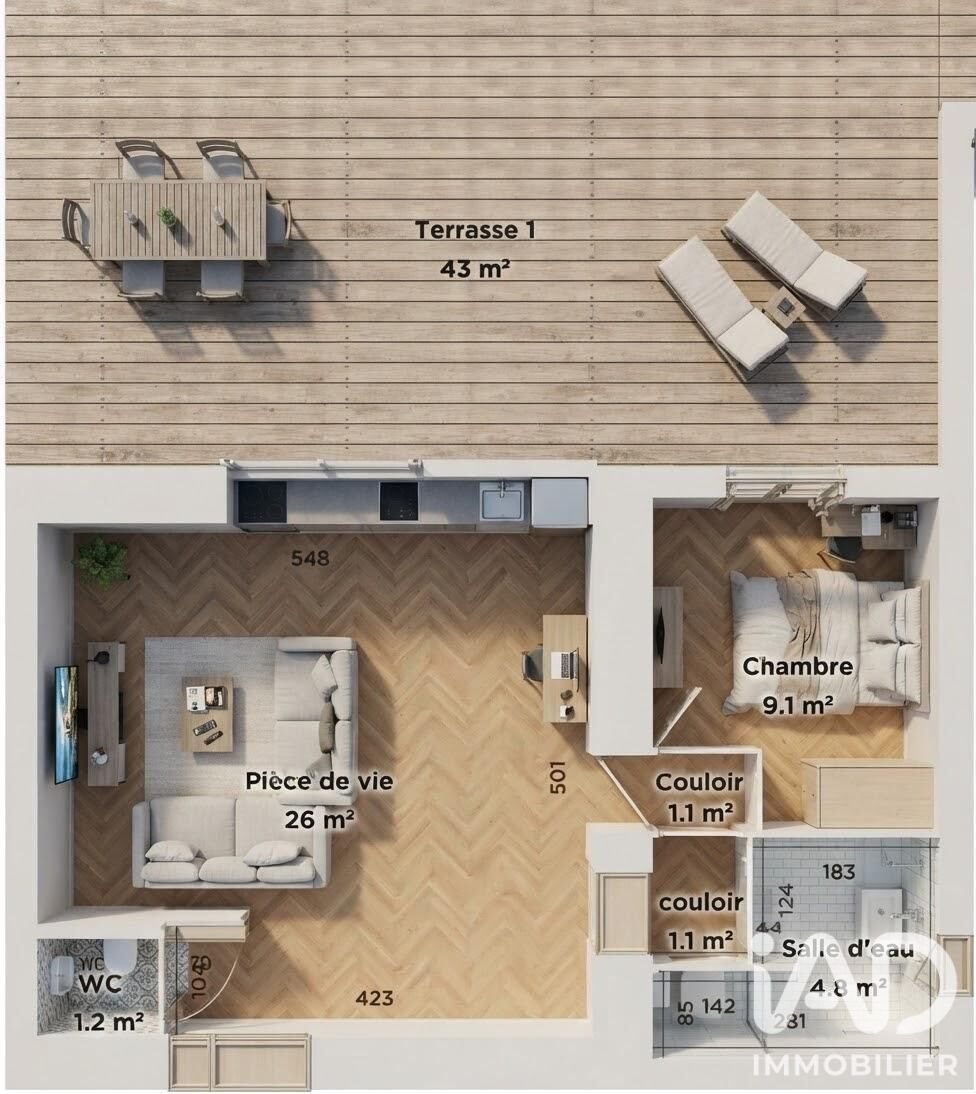 Maison à vendre, 40m², Saint-Hilaire-de-Riez