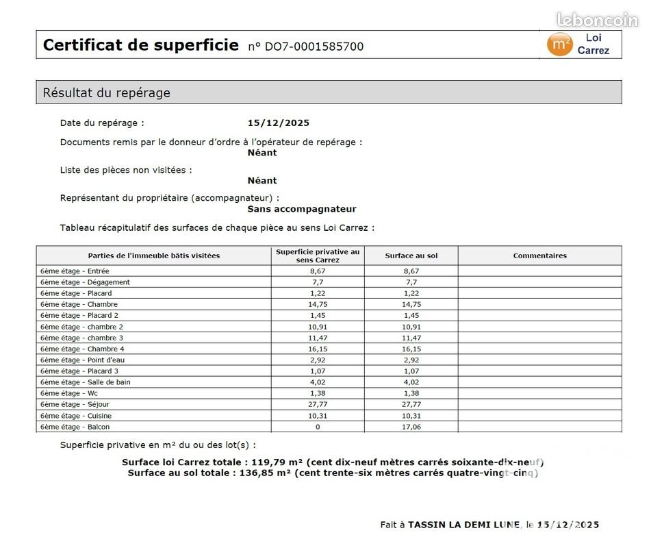 Appartement à vendre, 120m², Tassin-la-Demi-Lune