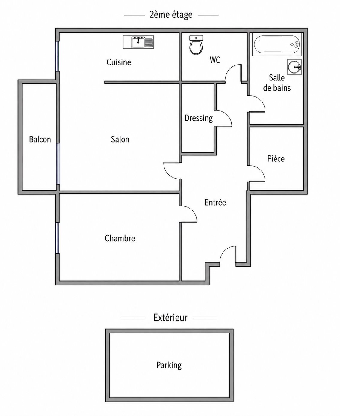 Appartement à vendre, 54m², Cormeilles-en-Parisis