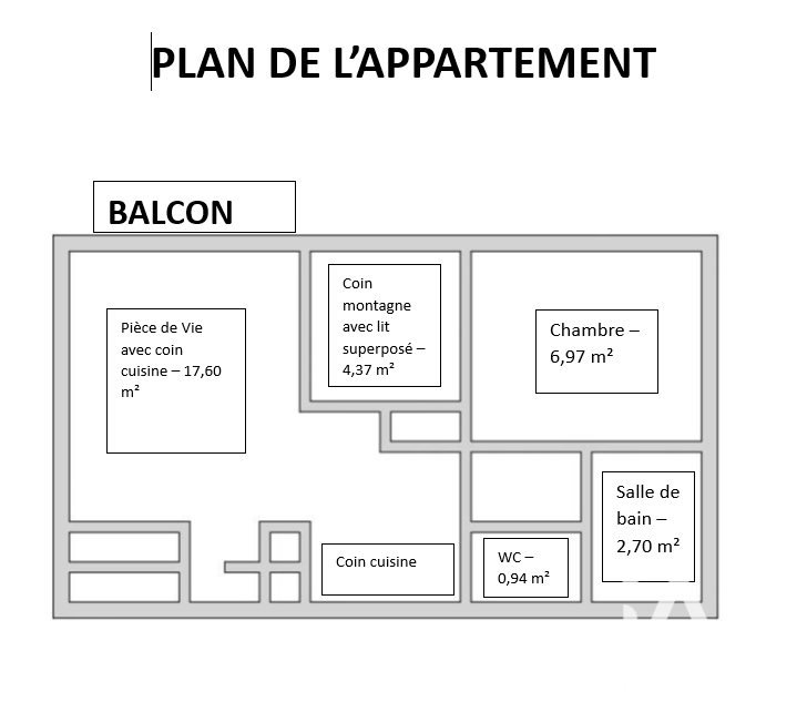 Appartement à vendre, 32m², Aussois