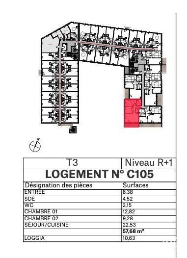 Appartement à vendre, 58m², La Roche-sur-Yon