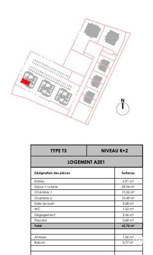 Appartement à vendre, 64m², La Roche-sur-Yon