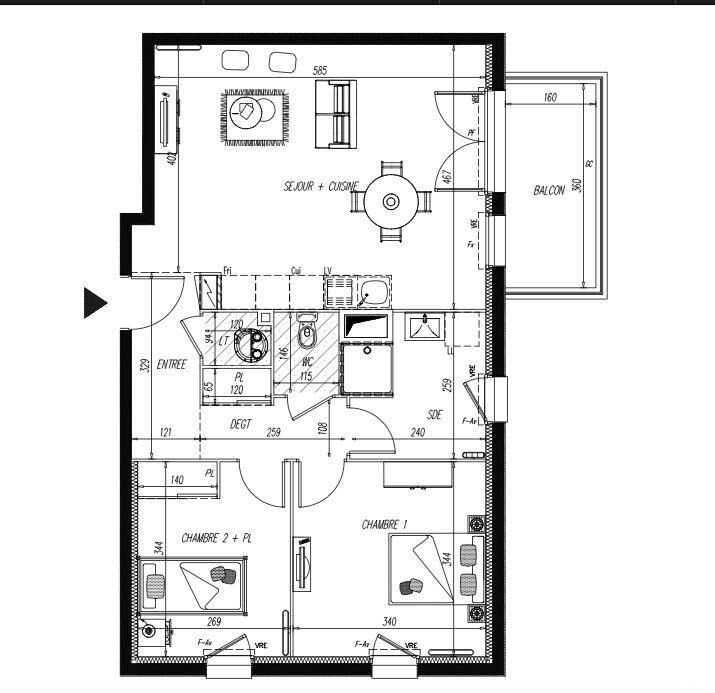 Appartement à vendre, 64m², Saint-Hilaire-de-Riez