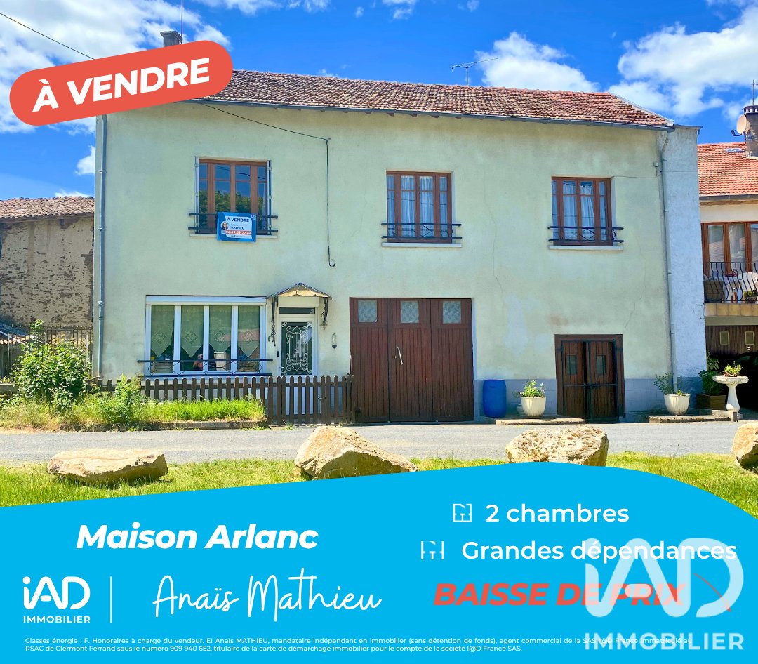 Maison à vendre, 73m², Arlanc