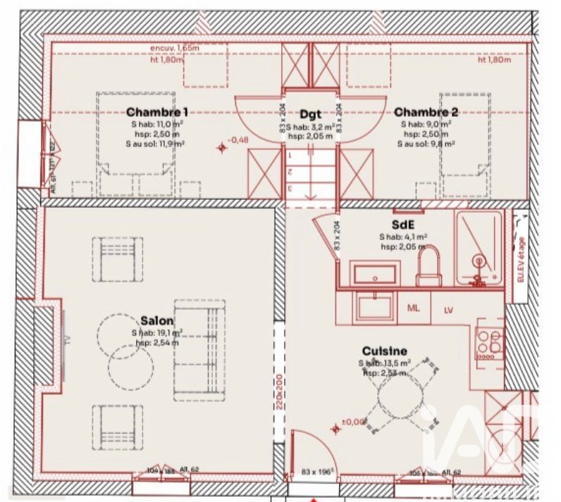 Appartement à vendre, 60m², Sainte-Savine
