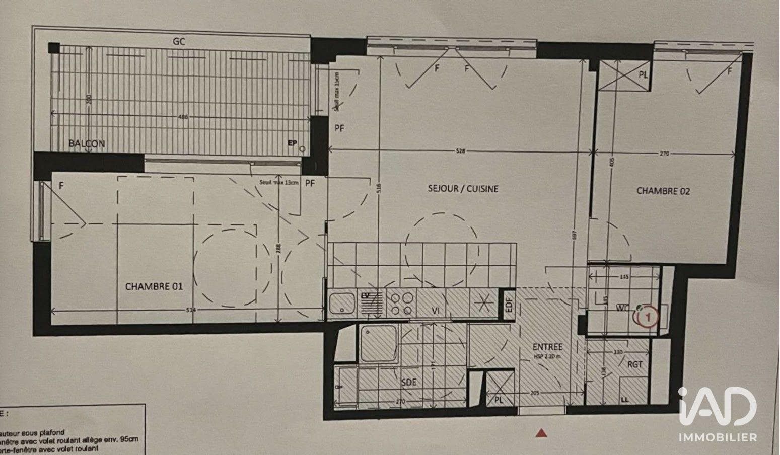 Appartement à louer, 66m², Bussy-Saint-Georges