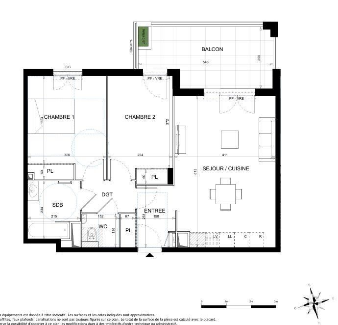 Appartement à vendre, 64m², Vallauris