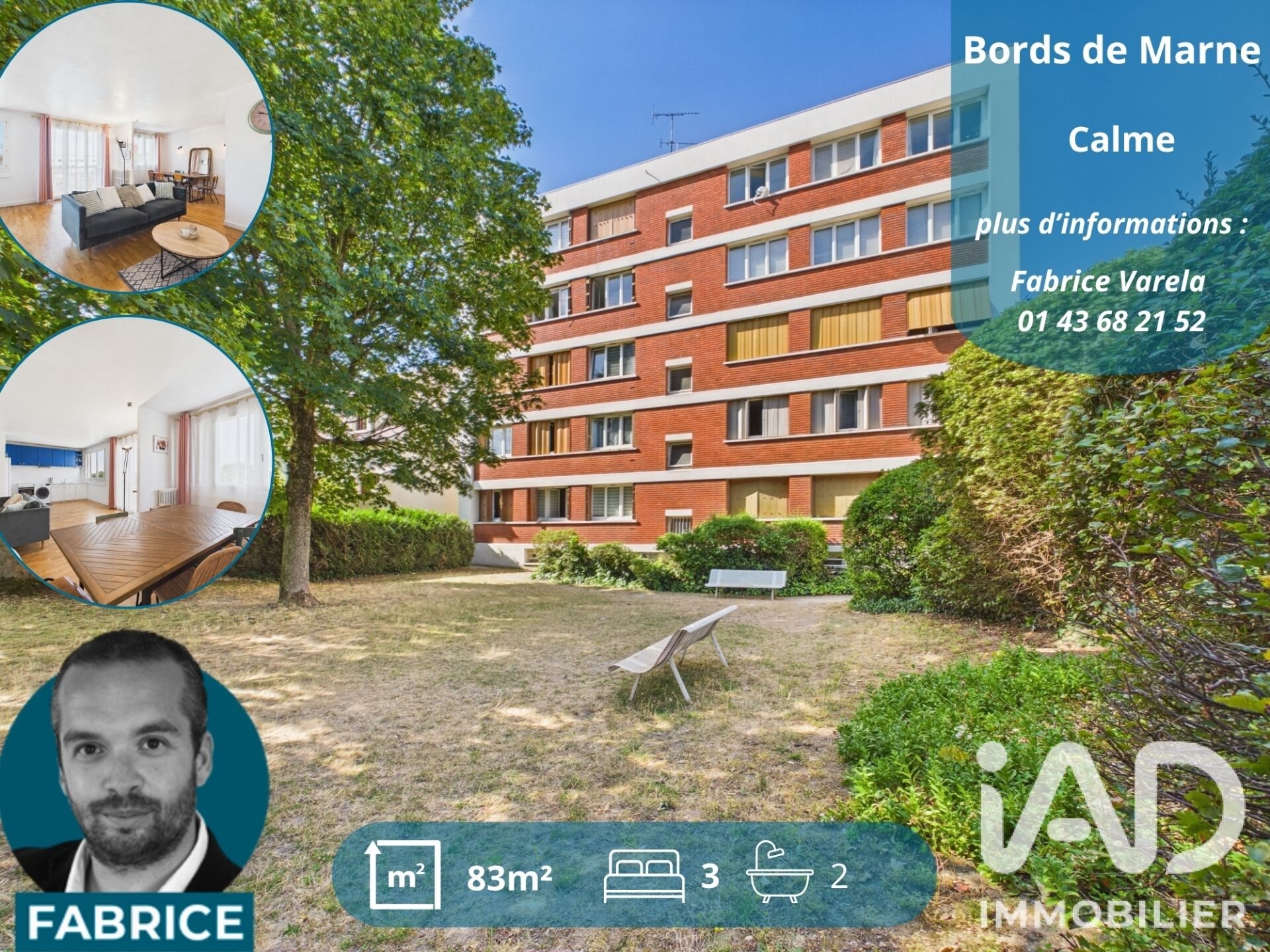 Appartement à vendre, 82m², Maisons-Alfort