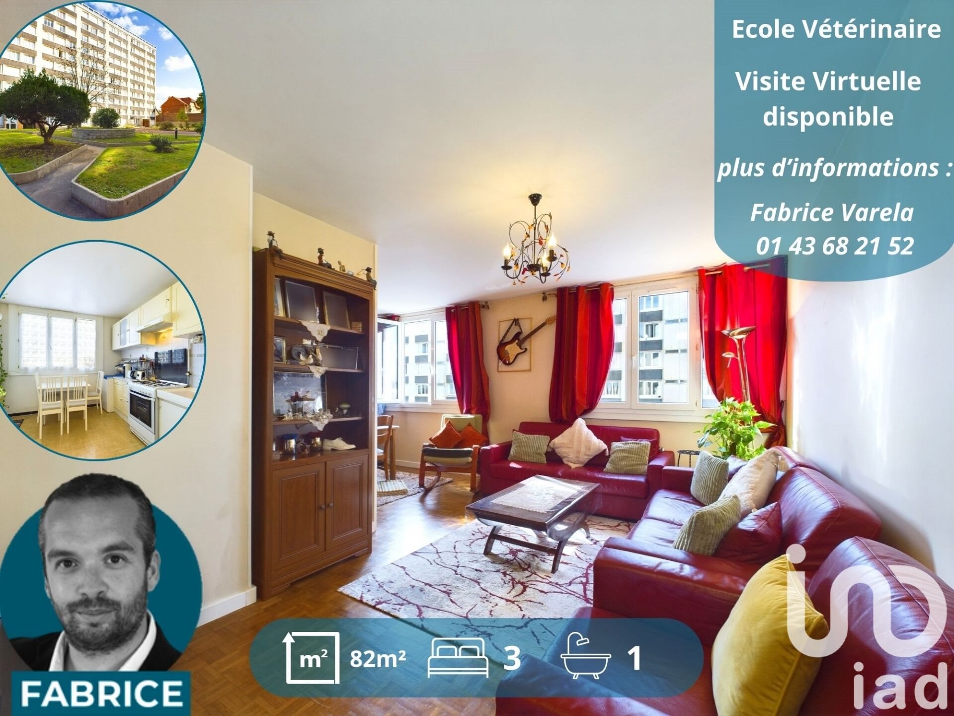 Appartement à vendre, 82m², Maisons-Alfort