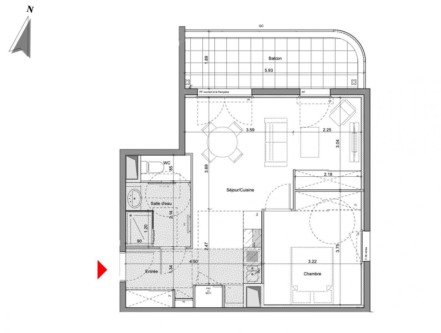 Appartement à vendre, 47m², Monteux