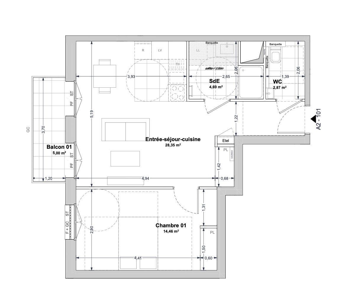 Appartement à vendre, 50m², La Rochelle
