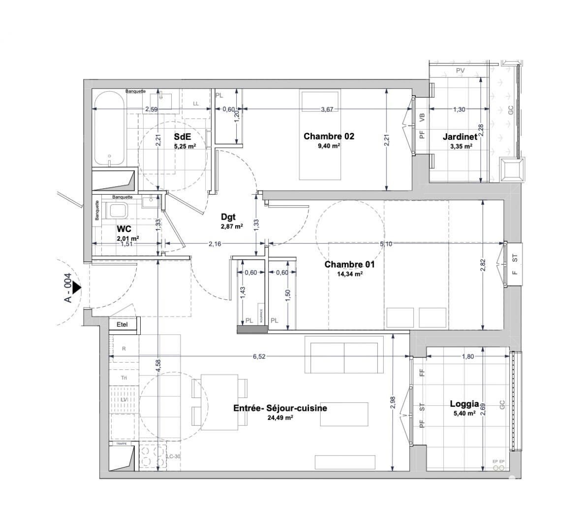 Appartement à vendre, 58m², La Rochelle