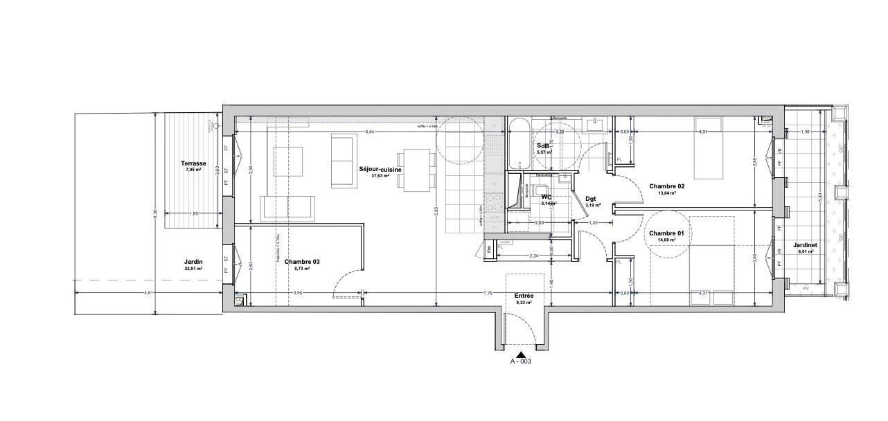 Appartement à vendre, 97m², La Rochelle