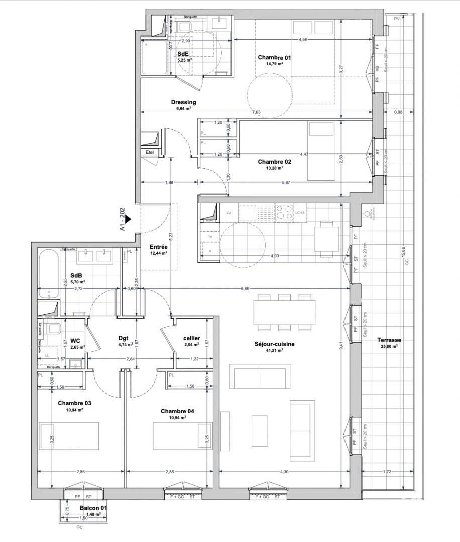 Appartement à vendre, 130m², La Rochelle