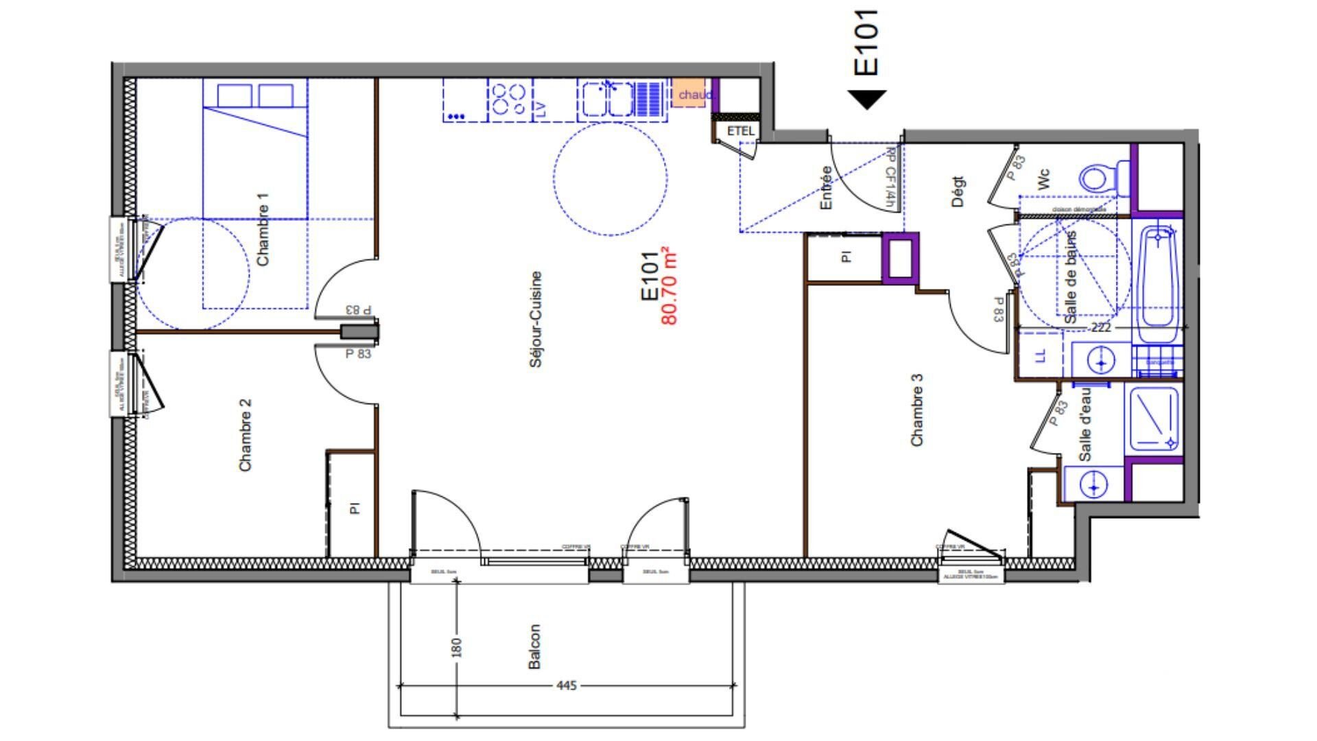Appartement à vendre, 81m², Allinges