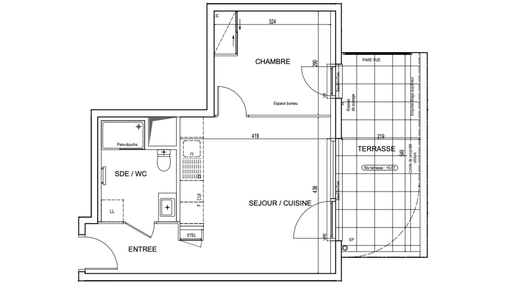 Appartement à vendre, 36m², Cognin