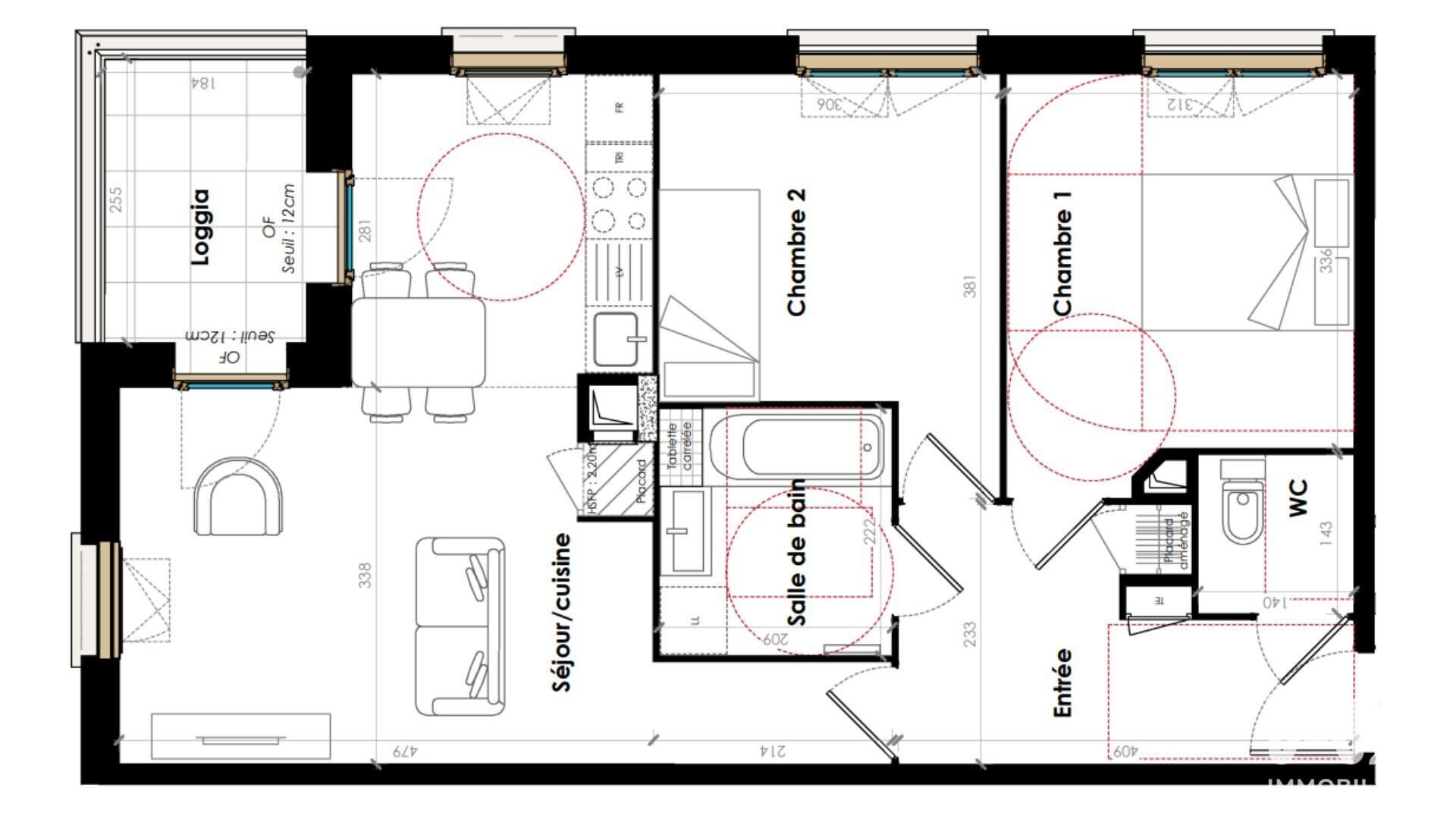 Appartement à vendre, 61m², Vaulx-en-Velin