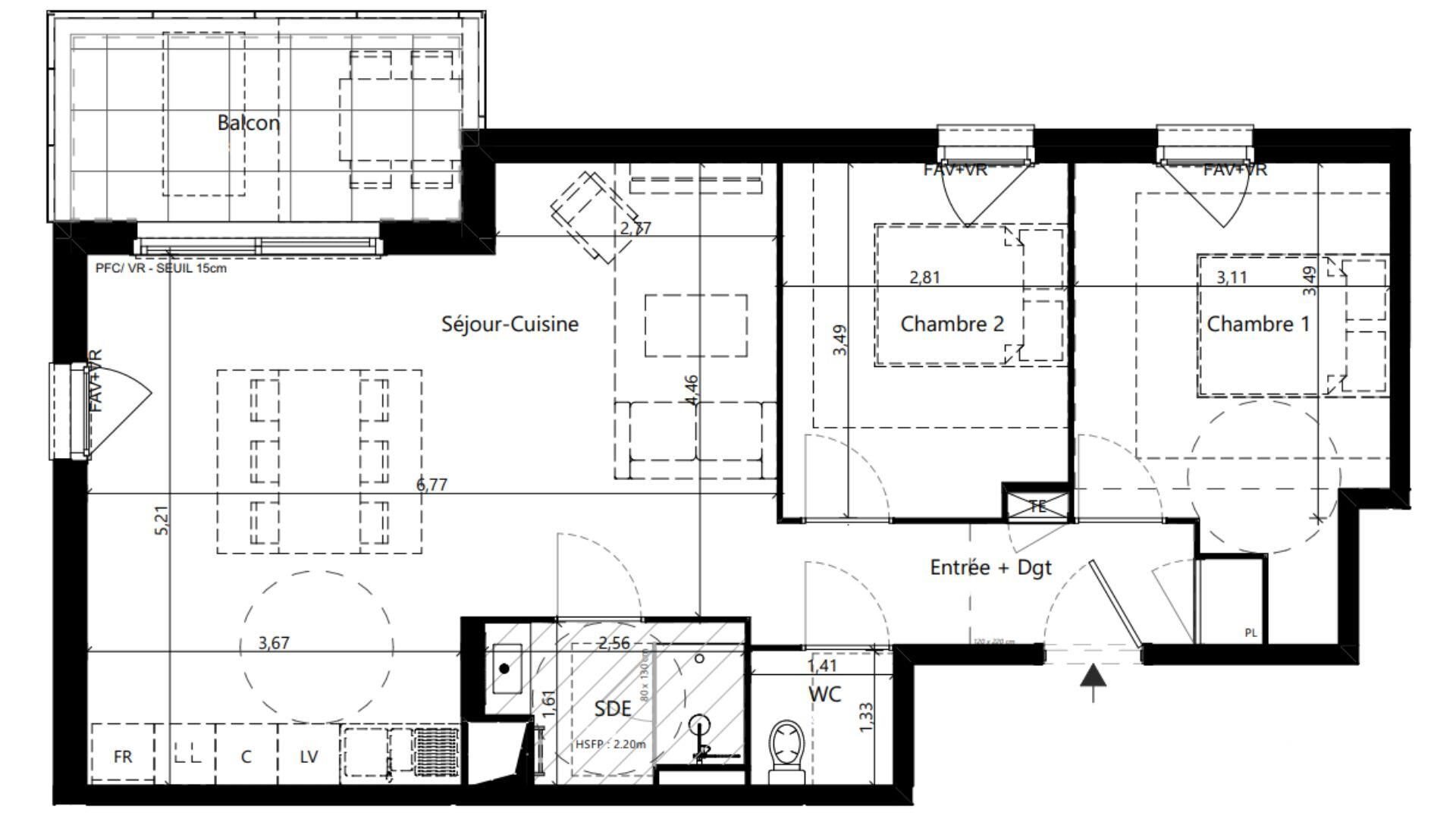 Appartement à vendre, 65m², Vaulx-en-Velin