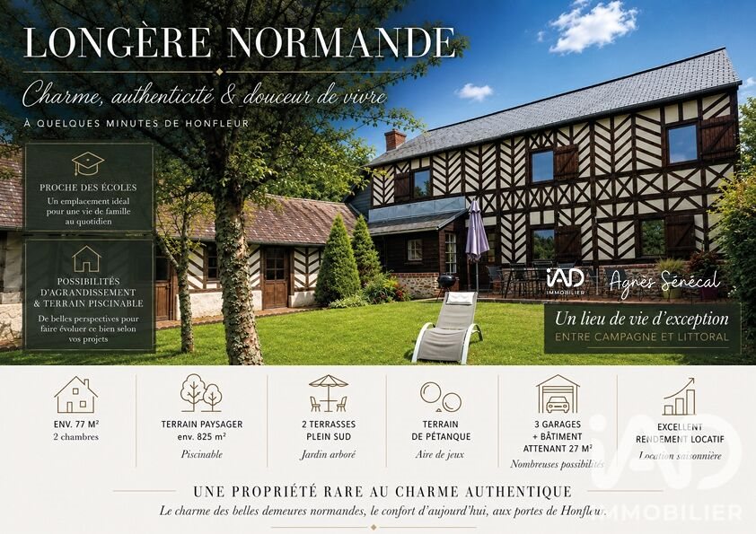 Maison à vendre, 77m², Fourneville