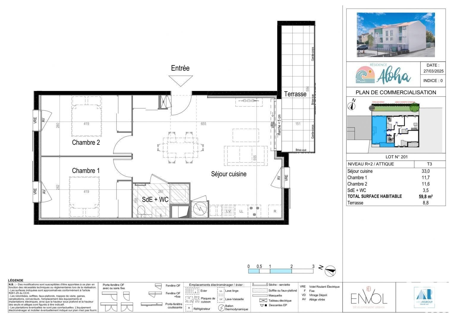 Appartement à vendre, 59m², Palavas-les-Flots