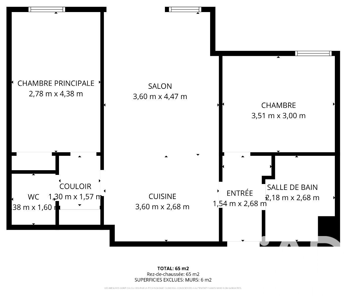 Appartement à vendre, 63m², Eysines