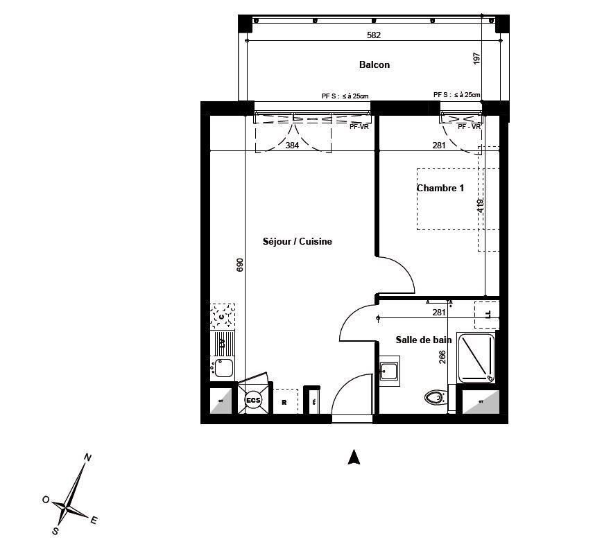 Appartement à vendre, 44m², Manosque