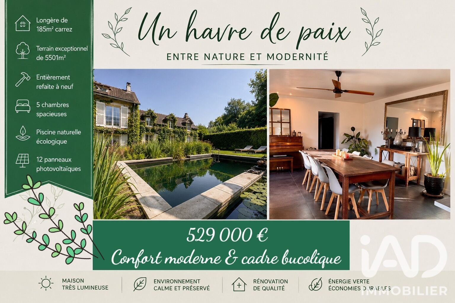 Maison à vendre, 185m², Saint-Augustin