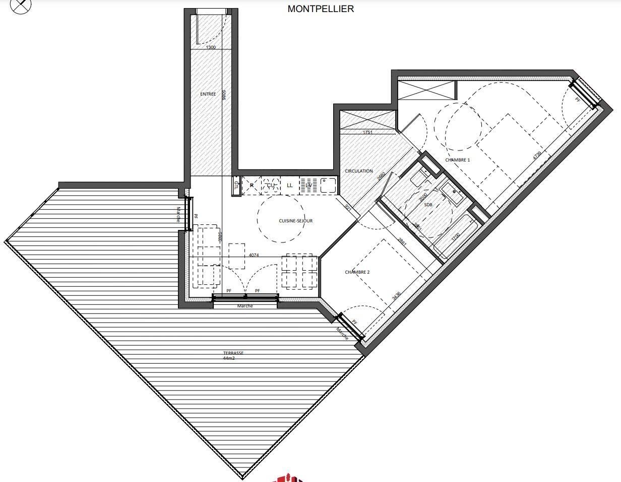Appartement à vendre, 60m², Montpellier