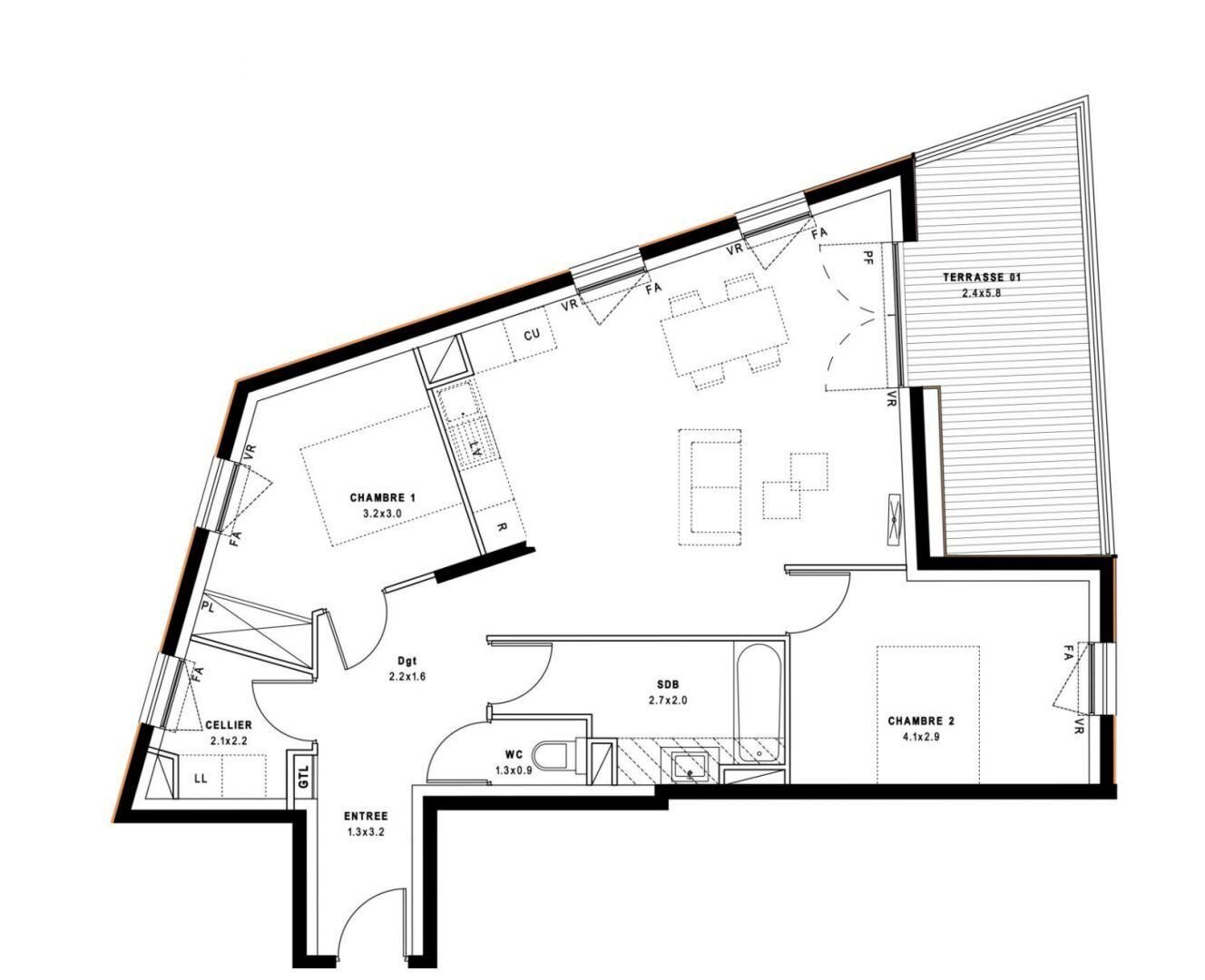 Appartement à vendre, 71m², Montpellier