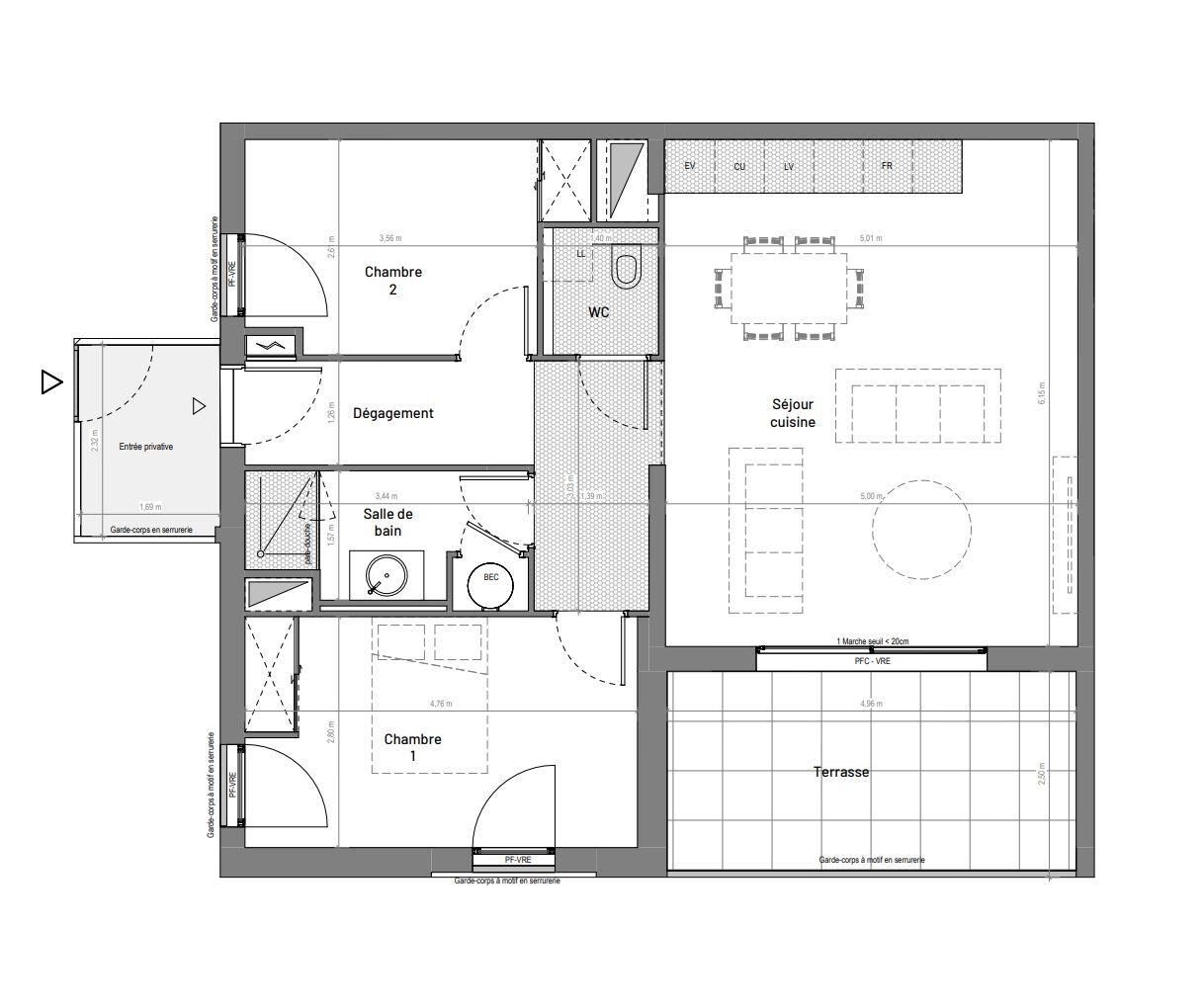Appartement à vendre, 70m², Uzès