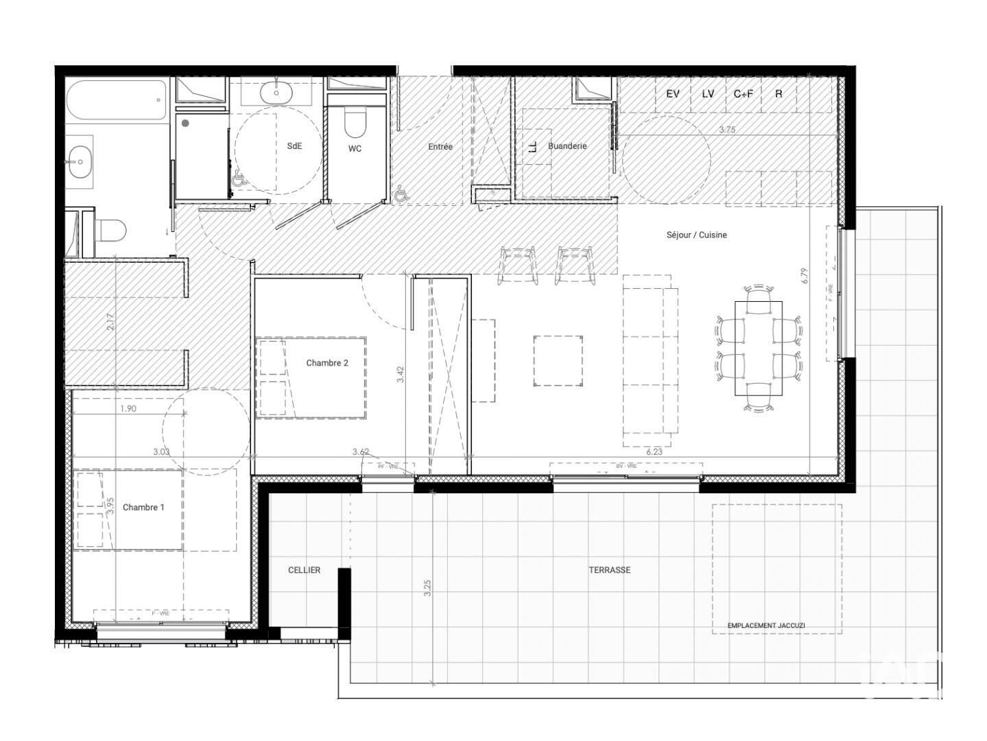 Appartement à vendre, 91m², Baillargues
