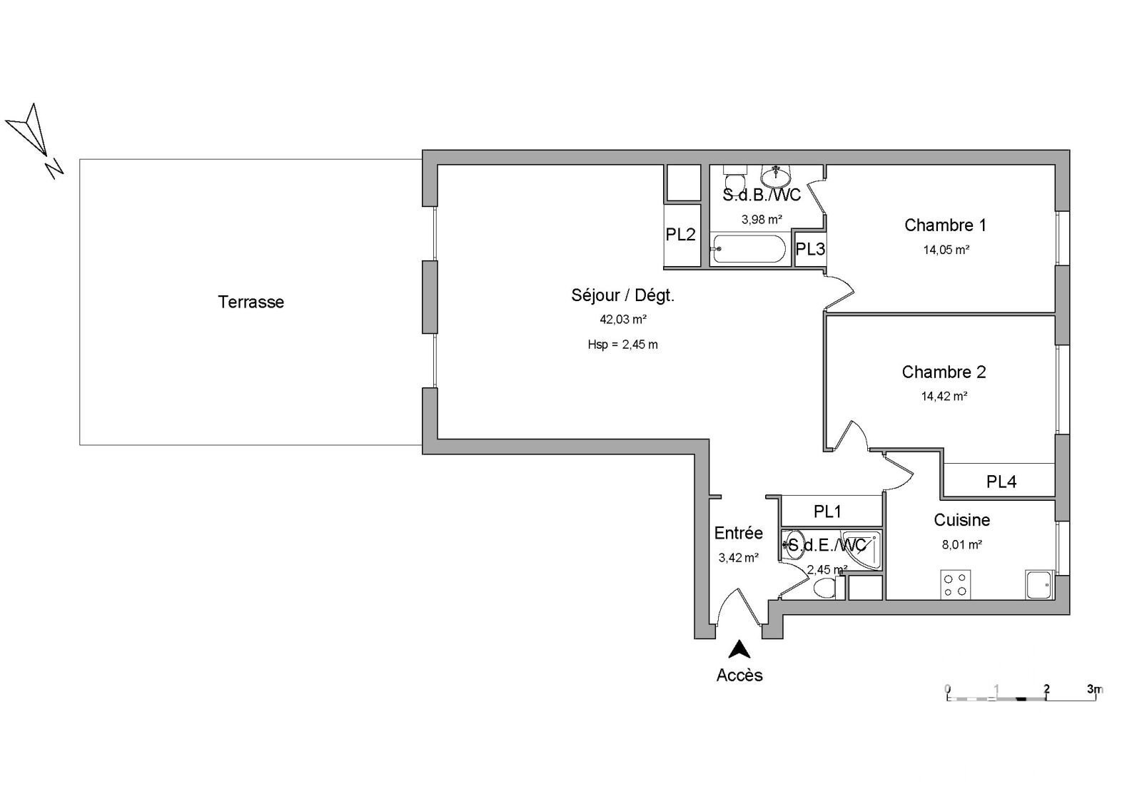 Appartement à vendre, 89m², Antony