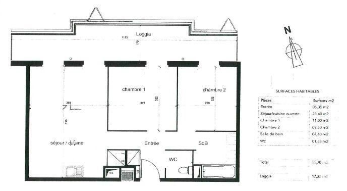 Appartement à vendre, 56m², Montpellier